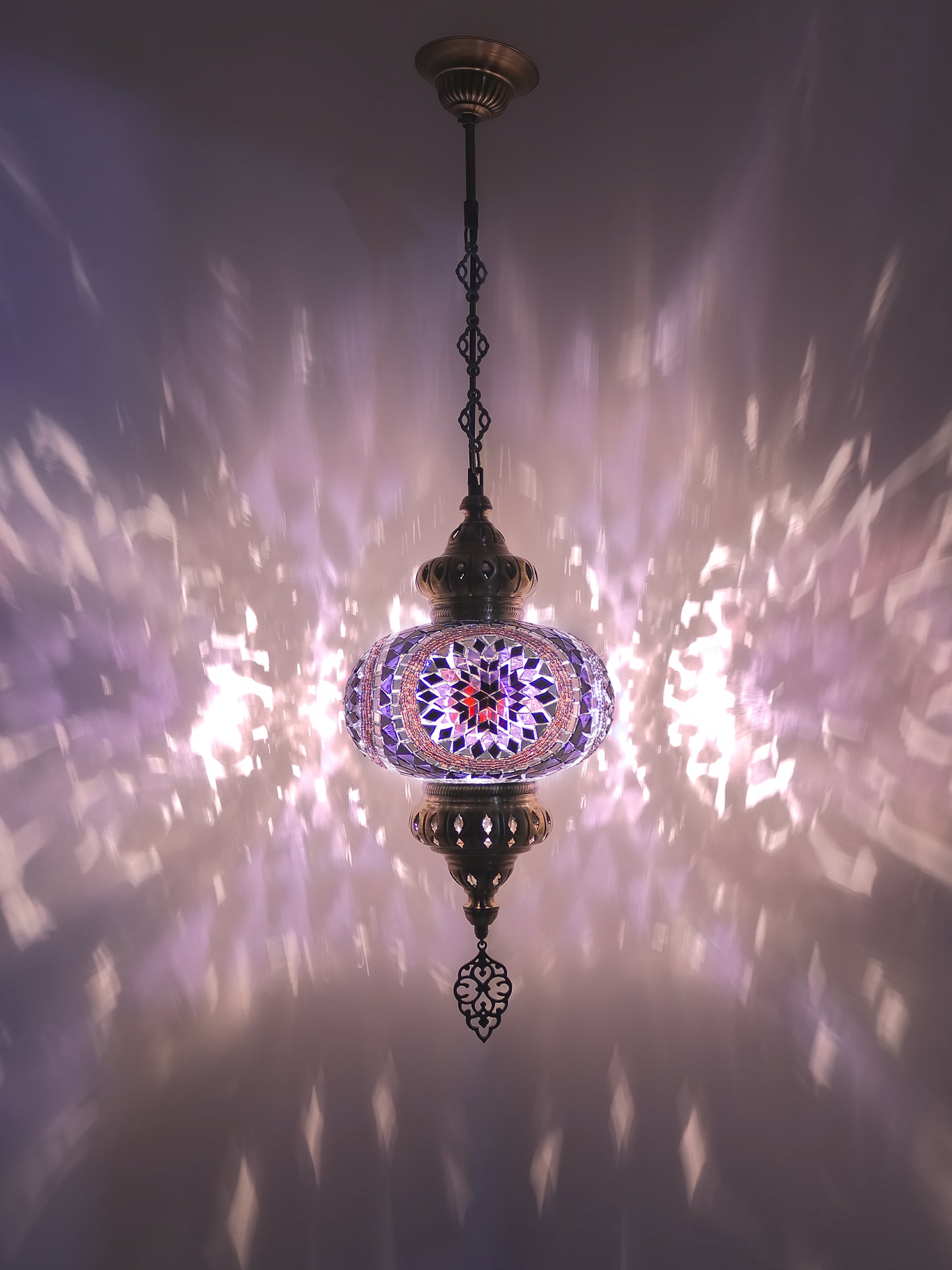 Turkish Mosaic Pendant Lighting 9,84 Inch Diameter