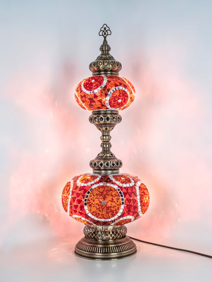 Turkish Mosaic Table Lamp 2 Globe
