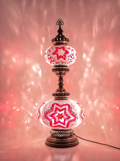 Turkish Mosaic Table Lamp 2 Globe