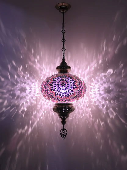 Mosaic Hanging Lamp 13.40'' Big globe