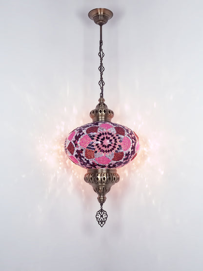 Mosaic Hanging Lamp 13.40'' Big globe