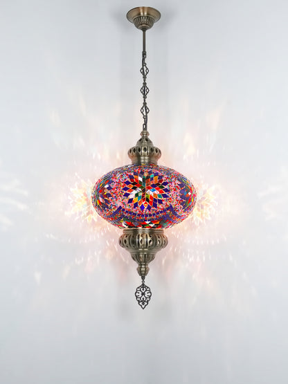 Mosaic Hanging Lamp 13.40'' Big globe