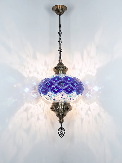 Mosaic Hanging Lamp 13.40'' Big globe
