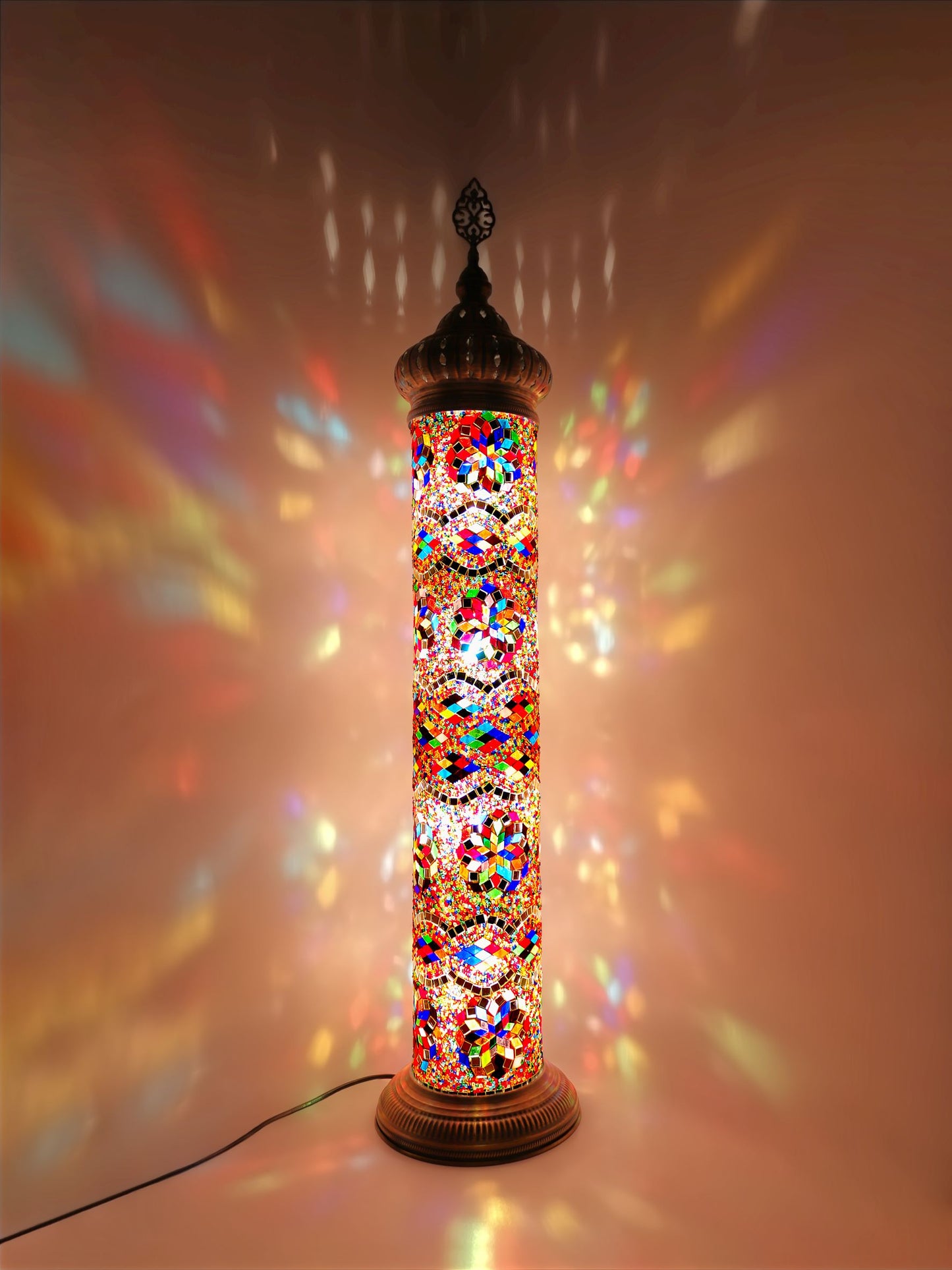 Mosaic Cylinder Floor Lamp