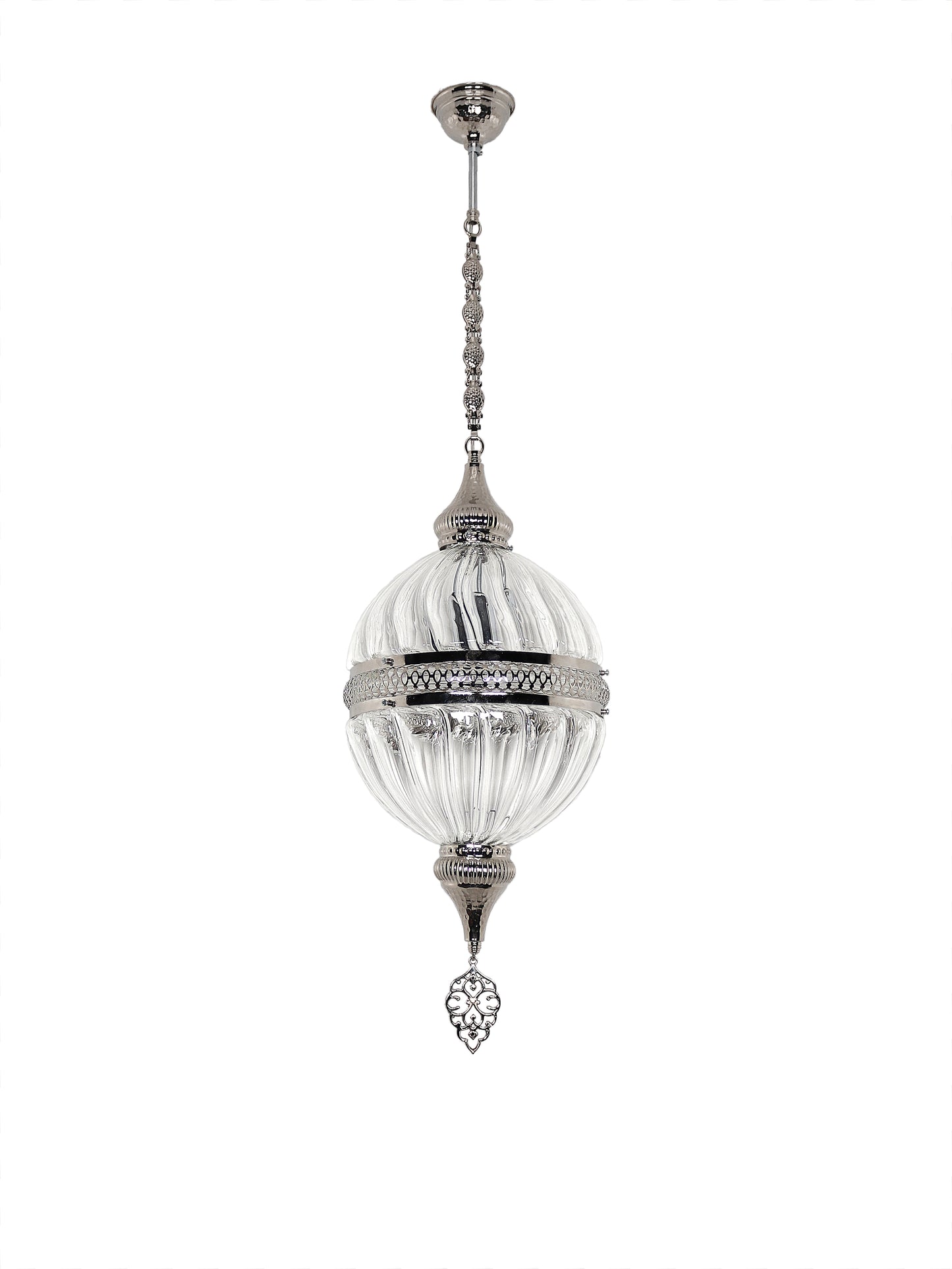 Pyrex Blown Glass Pendant Lamp