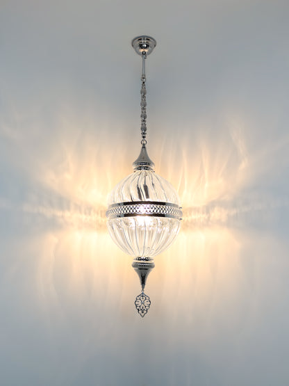 Pyrex Blown Glass Pendant Lamp