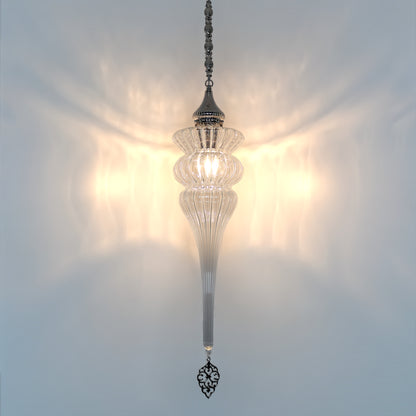 Pyrex Blown Glass Lantern Long Lantern Turkish Lamp