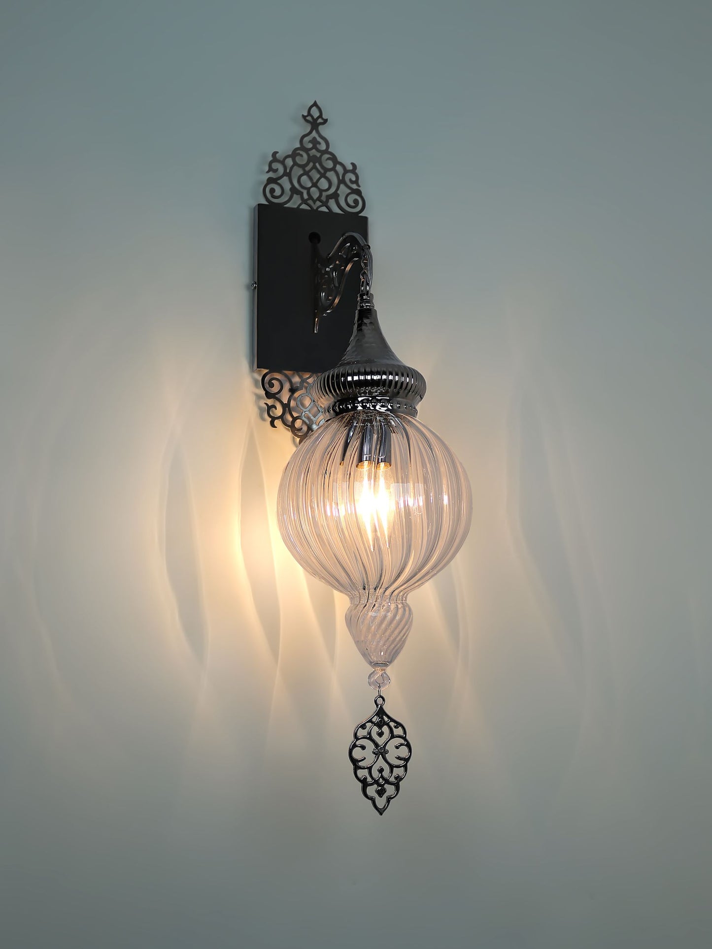 Wall Lamp Turkish Pyrex Blown Glass