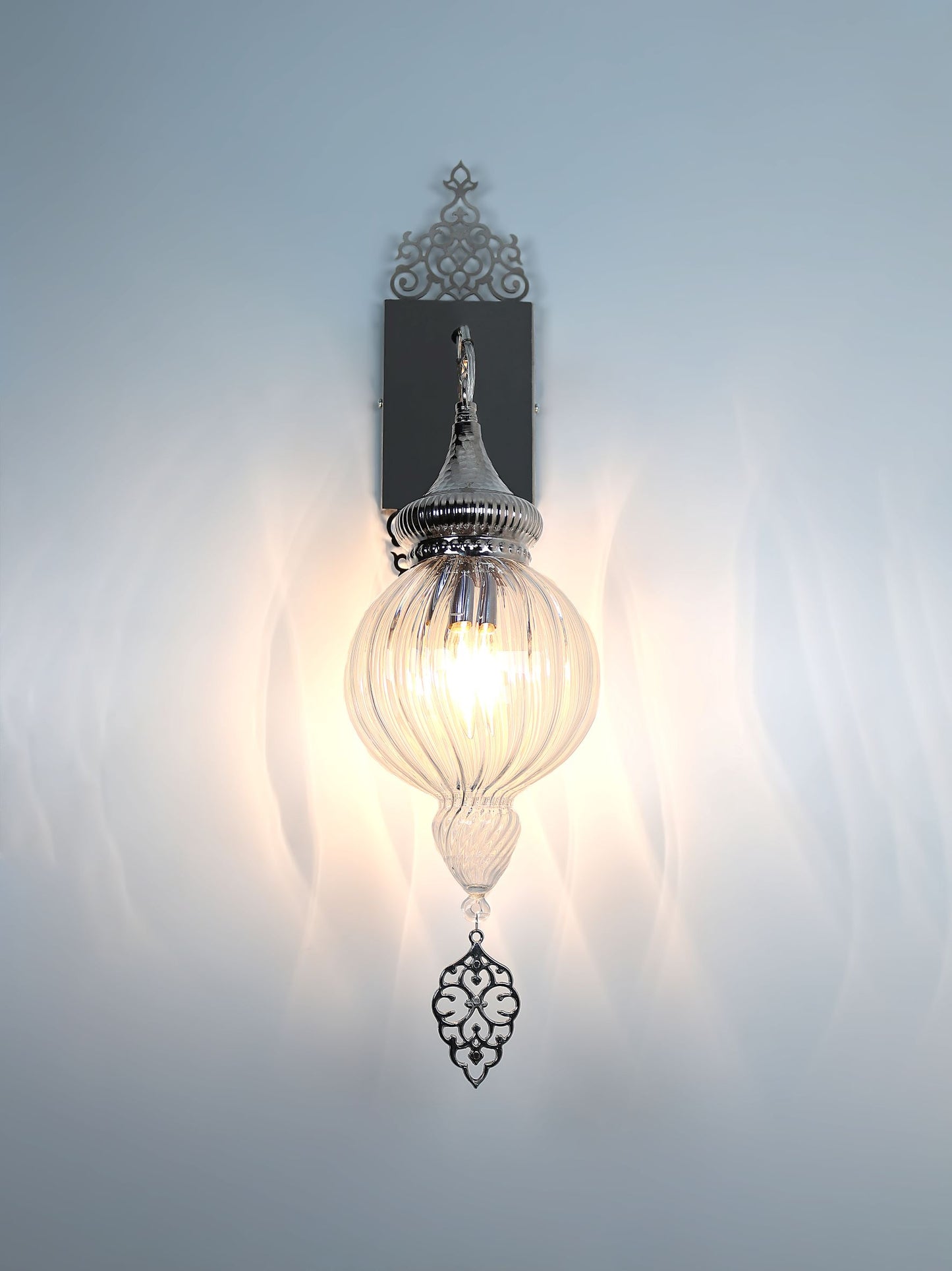 Wall Lamp Turkish Pyrex Blown Glass