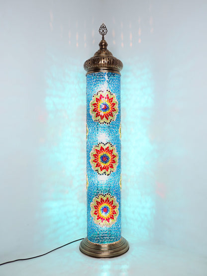 Turkısh Cylinder Mosaic Floor Lamp
