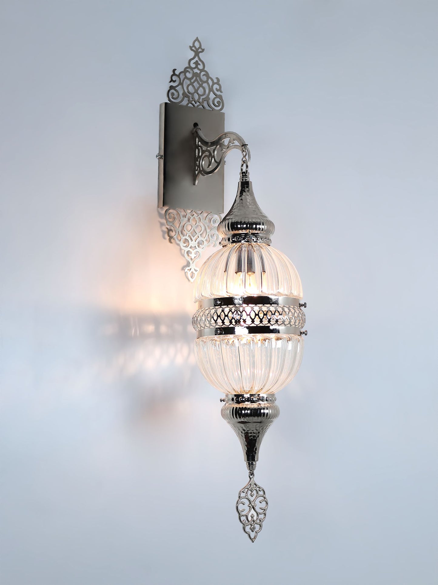 Wall Lamp Handmade Pyrex Blown Glass