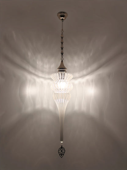 Pyrex Blown Glass Lantern Long Lantern Turkish Lamp