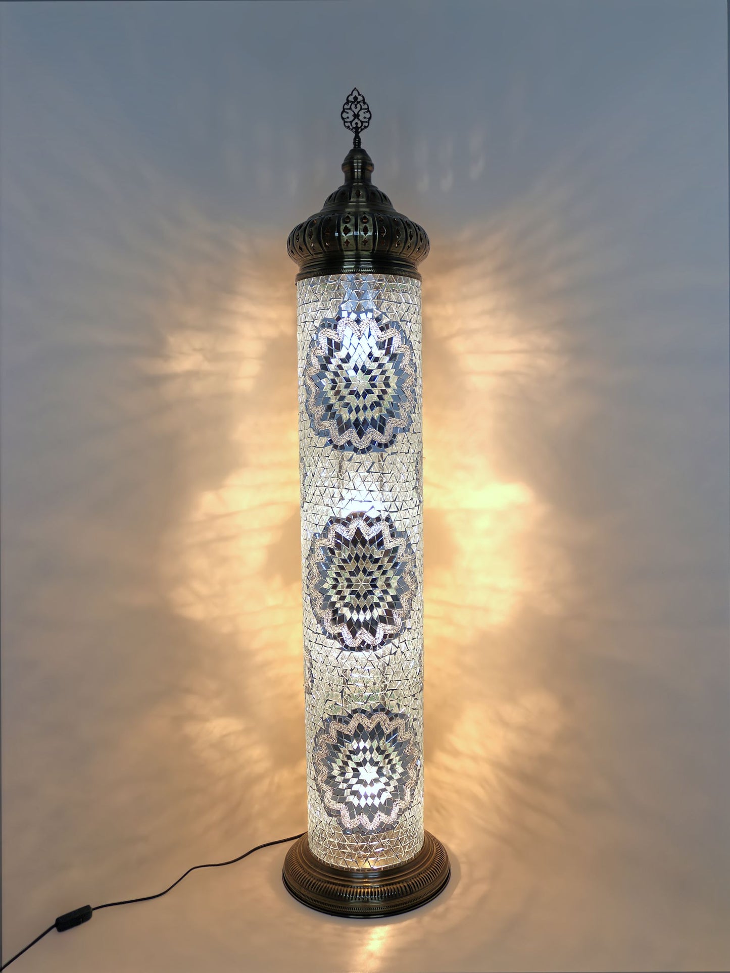 Turkish Cylinder Mosaic Floor Lamp